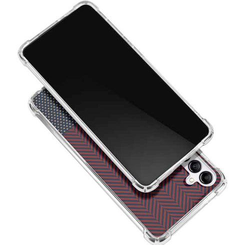 Blocked Polka Dot Chevron Galaxy A15 5G Clear Case