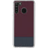 Blocked Polka Dot Chevron Galaxy A21 Clear Case