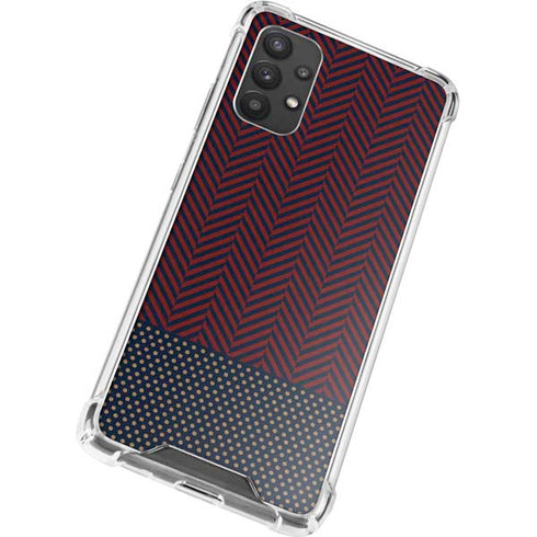 Blocked Polka Dot Chevron Galaxy A32 5G Clear Case