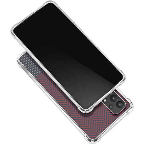 Blocked Polka Dot Chevron Galaxy A32 5G Clear Case