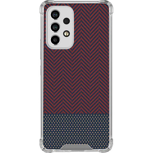 Blocked Polka Dot Chevron Galaxy A33 5G Clear Case