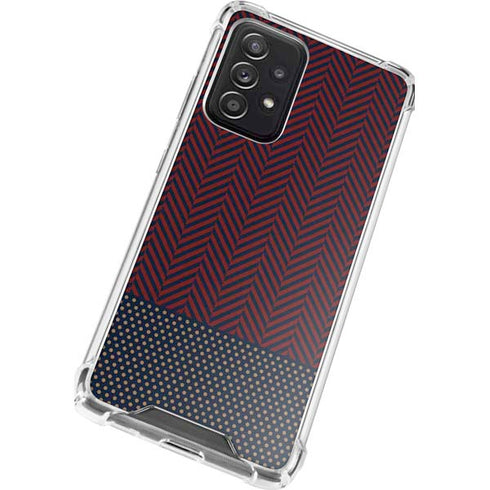 Blocked Polka Dot Chevron Galaxy A52 5G Clear Case