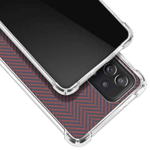 Blocked Polka Dot Chevron Galaxy A72 5G Clear Case