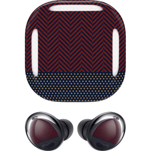 Blocked Polka Dot Chevron Galaxy Buds Pro Skin