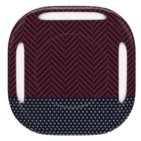 Blocked Polka Dot Chevron Galaxy Buds Pro Skin
