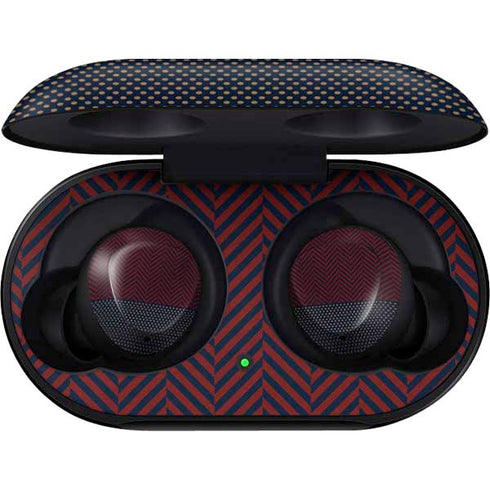 Blocked Polka Dot Chevron Galaxy Buds Skin
