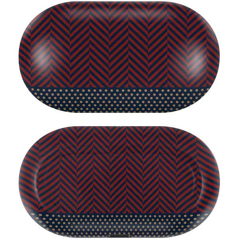 Blocked Polka Dot Chevron Galaxy Buds Skin