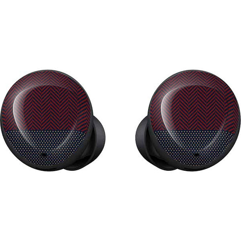 Blocked Polka Dot Chevron Galaxy Buds Skin