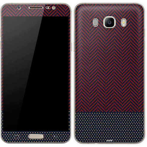 Blocked Polka Dot Chevron Galaxy J7 Skin