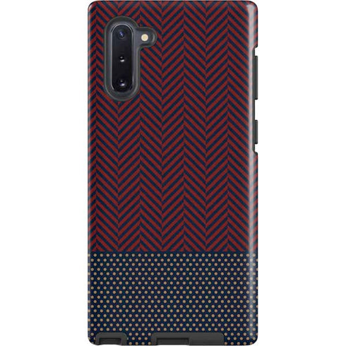 Blocked Polka Dot Chevron Galaxy Note 10 Pro Case