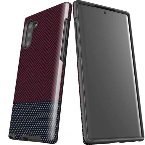 Blocked Polka Dot Chevron Galaxy Note 10 Pro Case