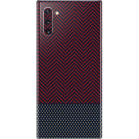 Blocked Polka Dot Chevron Galaxy Note 10 Skin