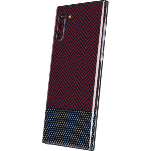 Blocked Polka Dot Chevron Galaxy Note 10 Skin