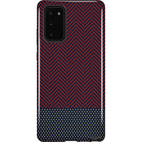Blocked Polka Dot Chevron Galaxy Note20 5G Pro Case
