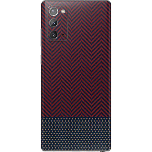 Blocked Polka Dot Chevron Galaxy Note20 5G Skin
