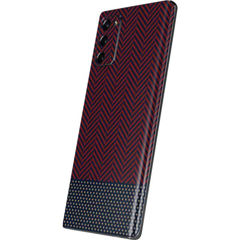 Blocked Polka Dot Chevron Galaxy Note20 5G Skin