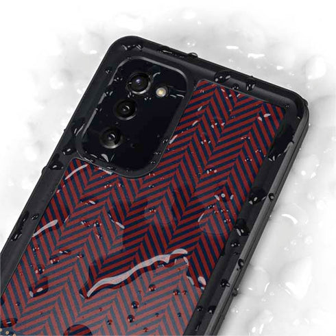 Blocked Polka Dot Chevron Galaxy Note20 5G Waterproof Case