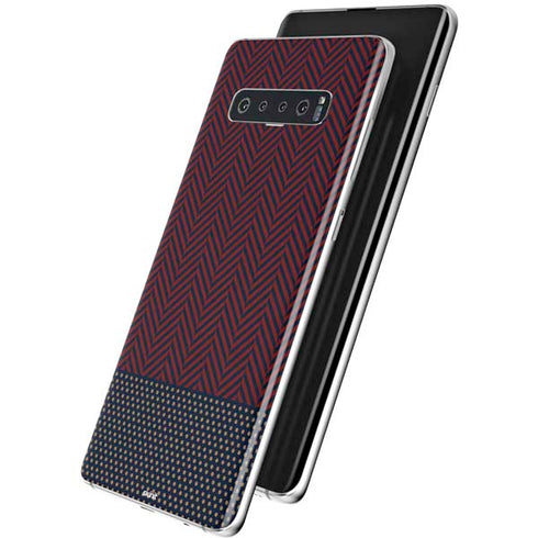 Blocked Polka Dot Chevron Galaxy S10 Skin