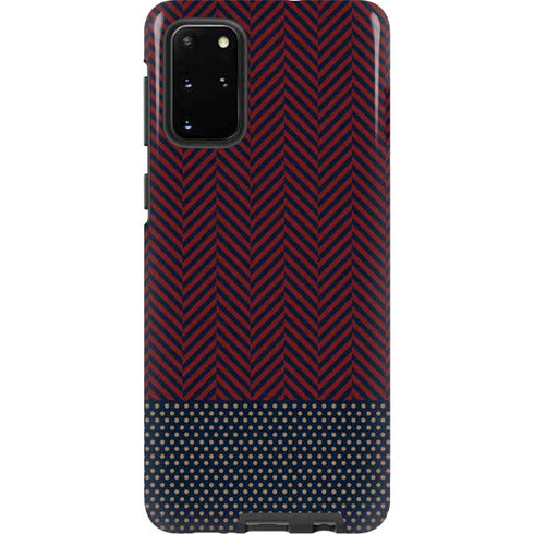 Blocked Polka Dot Chevron Galaxy S20 Plus Pro Case