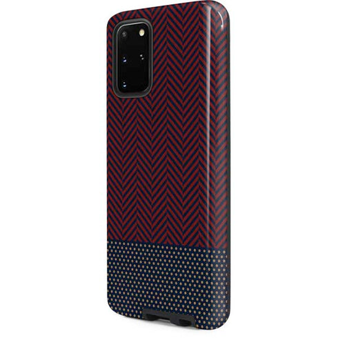 Blocked Polka Dot Chevron Galaxy S20 Plus Pro Case