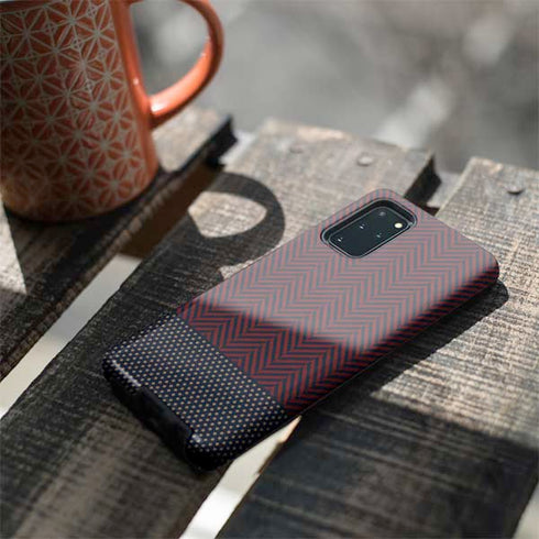 Blocked Polka Dot Chevron Galaxy S20 Plus Pro Case