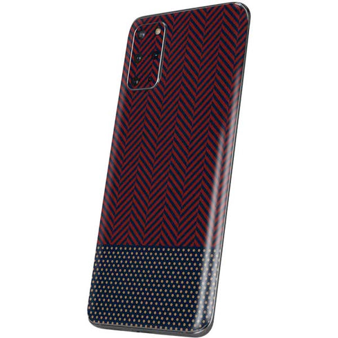 Blocked Polka Dot Chevron Galaxy S20 Plus Skin