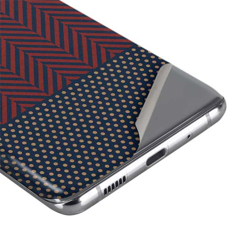 Blocked Polka Dot Chevron Galaxy S20 Plus Skin