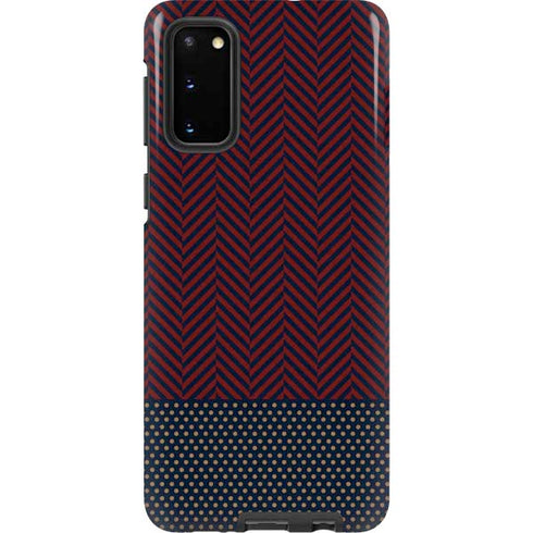 Blocked Polka Dot Chevron Galaxy S20 Pro Case