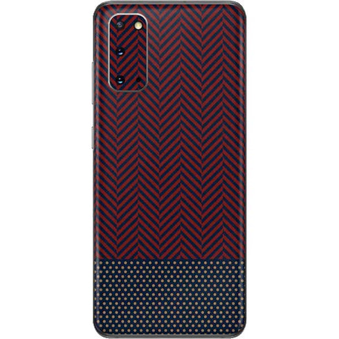 Blocked Polka Dot Chevron Galaxy S20 Skin