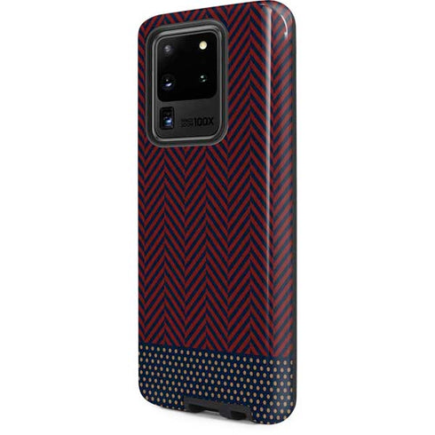 Blocked Polka Dot Chevron Galaxy S20 Ultra 5G Pro Case