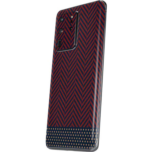 Blocked Polka Dot Chevron Galaxy S20 Ultra 5G Skin