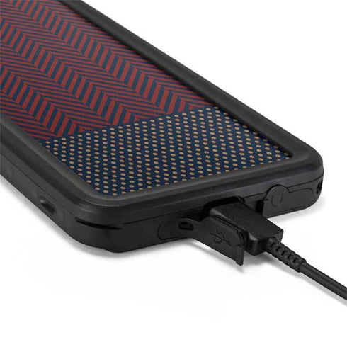 Blocked Polka Dot Chevron Galaxy S20 Waterproof Case
