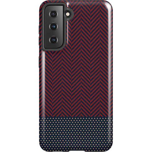 Blocked Polka Dot Chevron Galaxy S21 5G Pro Case