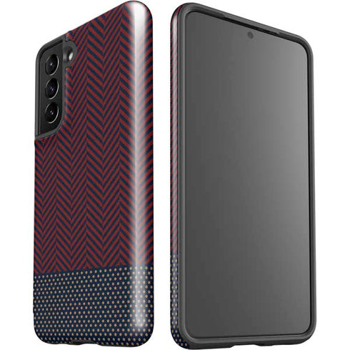Blocked Polka Dot Chevron Galaxy S21 5G Pro Case