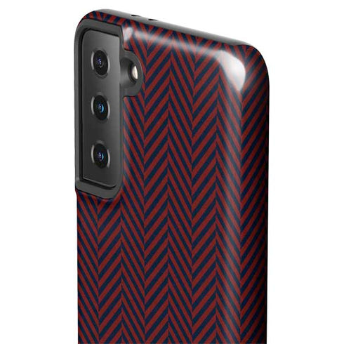 Blocked Polka Dot Chevron Galaxy S21 FE Pro Case
