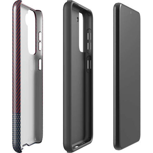 Blocked Polka Dot Chevron Galaxy S21 FE Pro Case
