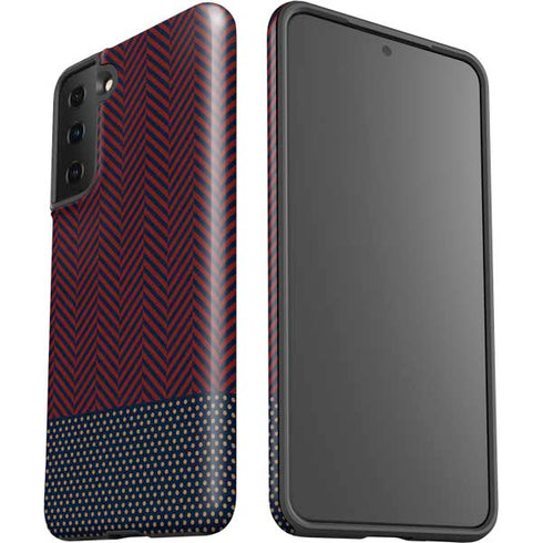 Blocked Polka Dot Chevron Galaxy S21 Plus 5G Pro Case