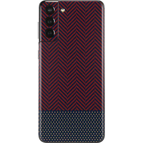 Blocked Polka Dot Chevron Galaxy S21 Plus 5G Skin