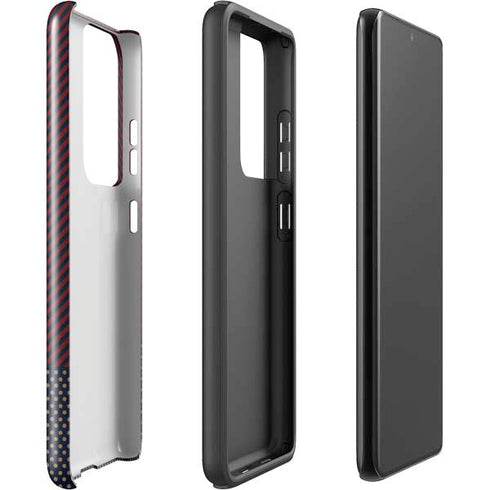 Blocked Polka Dot Chevron Galaxy S21 Ultra 5G Pro Case
