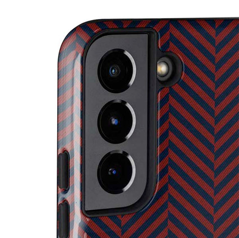 Blocked Polka Dot Chevron Galaxy S22 Plus Pro Case