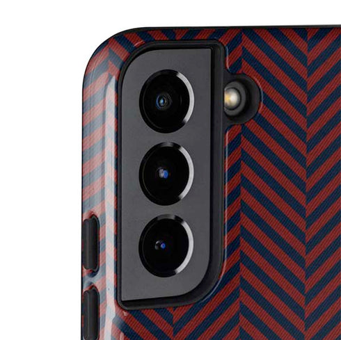 Blocked Polka Dot Chevron Galaxy S22 Pro Case