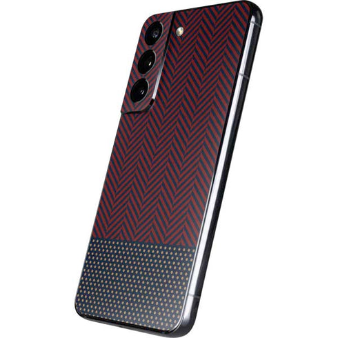 Blocked Polka Dot Chevron Galaxy S22 Skin
