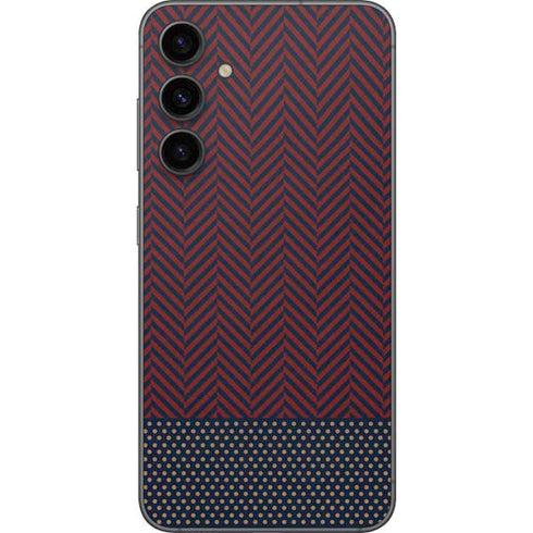 Blocked Polka Dot Chevron Galaxy S23 FE Skin