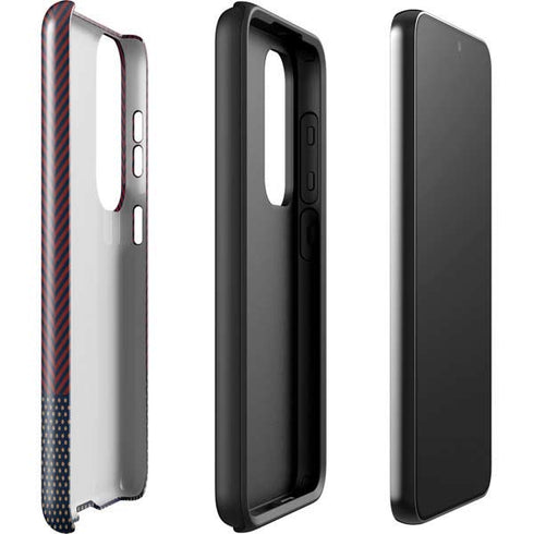 Blocked Polka Dot Chevron Galaxy S23 Plus Pro Case
