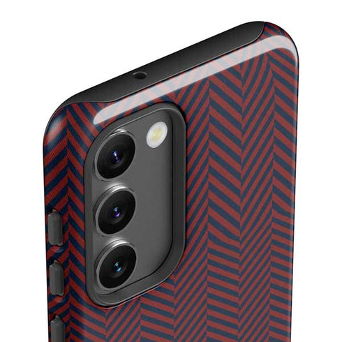 Blocked Polka Dot Chevron Galaxy S23 Pro Case