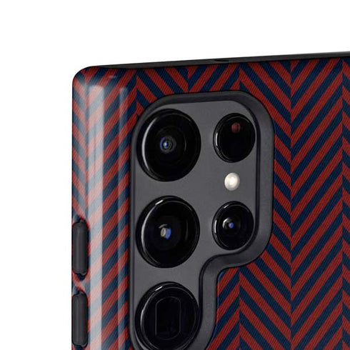 Blocked Polka Dot Chevron Galaxy S24 Ultra Impact Case