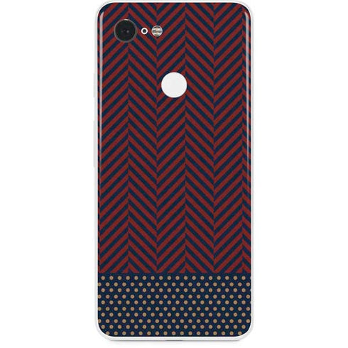 Blocked Polka Dot Chevron Google Pixel 3 Skin