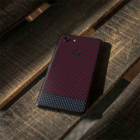 Blocked Polka Dot Chevron Google Pixel 3 Skin