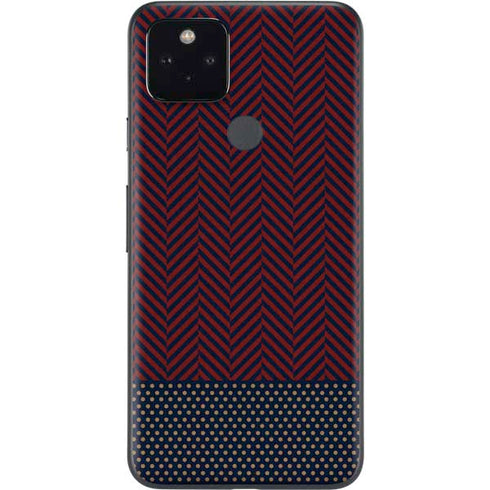 Blocked Polka Dot Chevron Google Pixel 4a 5G Skin