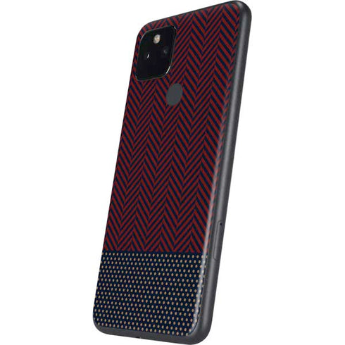Blocked Polka Dot Chevron Google Pixel 4a 5G Skin
